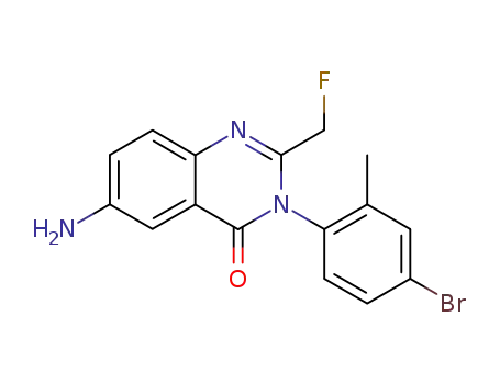 6-amino-3-(4-bromo-2-methylphenyl)-2-(fluoromethyl)quinazolin-4(3H)-one