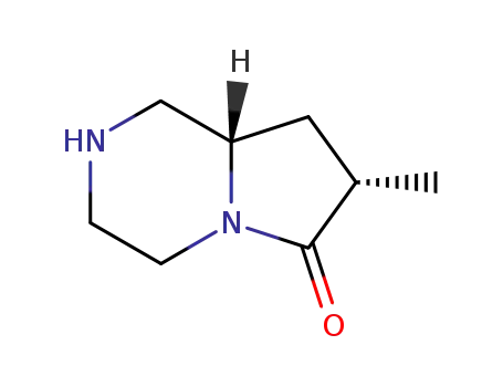 Pyrrolo[1,2-a]pyrazin-6(2H)-one, hexahydro-7-methyl- (9CI)