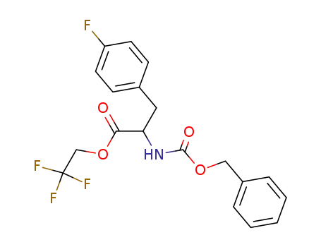 Molecular Structure of 127862-81-1 (Z-DL-Phe(4F)-OCH<sub>2</sub>CF<sub>3</sub>)