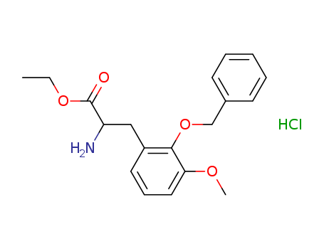 Phenylalanine, 3-methoxy-2-(phenylmethoxy)-, ethyl ester, hydrochloride