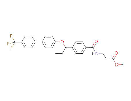 3-{4-[1-(4'-trifluoromethyl-biphenyl-4-yloxy)-propyl]-benzoylamino}-propionic acid methyl ester