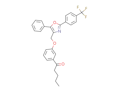 1-{3-[5-phenyl-2-(4-trifluoromethyl-phenyl)-oxazol-4-ylmethoxy]-phenyl}-pentan-1-one