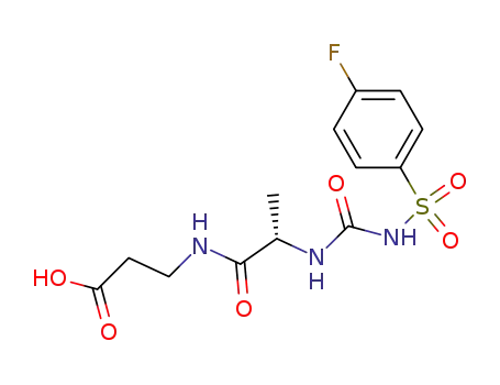 b-Alanine, N-[[[(4-fluorophenyl)sulfonyl]amino]carbonyl]-L-alanyl-
