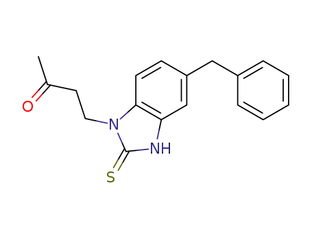 2-Butanone,
4-[2,3-dihydro-5-(phenylmethyl)-2-thioxo-1H-benzimidazol-1-yl]-
