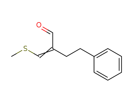 Benzenebutanal, a-[(methylthio)methylene]-