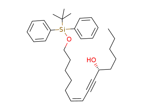 9-Pentadecen-7-yn-6-ol, 15-[[(1,1-dimethylethyl)diphenylsilyl]oxy]-,
(6R,9Z)-