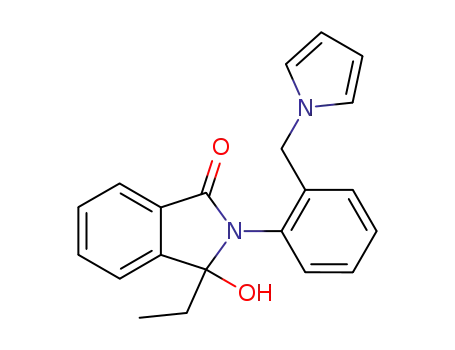 2,3-dihydro-3-ethyl-3-hydroxy-2-[2-(pyrrol-1-ylmethyl)phenyl]-1H-isoindol-1-one