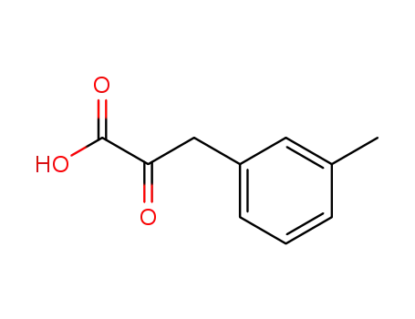 Molecular Structure of 61676-25-3 (Benzenepropanoic acid, 3-Methyl-.alpha.-oxo-)