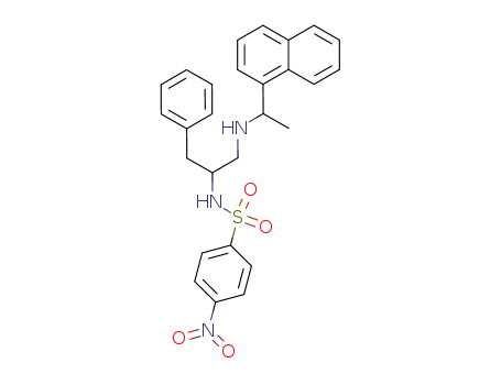 <i>N</i>-{1-[(1-naphthalen-1-yl-ethylamino)-methyl]-2-phenyl-ethyl}-4-nitro-benzenesulfonamide