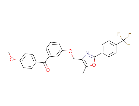(4-methoxy-phenyl)-{3-[5-methyl-2-(4-trifluoromethyl-phenyl)-oxazol-4-ylmethoxy]-phenyl}-methanone