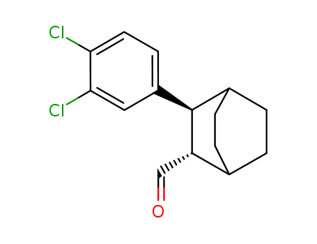 Molecular Structure of 62374-03-2 (Bicyclo[2.2.2]octane-2-carboxaldehyde, 3-(3,4-dichlorophenyl)-, trans-)