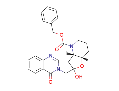 3-[[(3aS,7aS)-2-Hydroxy-4-(benzyloxycarbonyl)octahydrofuro[3,2-b]pyridine-2-yl]methyl]-3,4-dihydroquinazoline-4-one