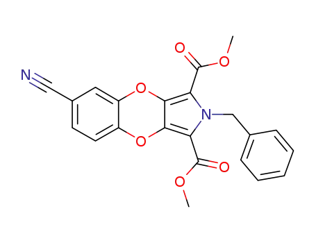 2-benzyl-6-cyano-2<i>H</i>-4,9-dioxa-2-aza-cyclopenta[<i>b</i>]naphthalene-1,3-dicarboxylic acid dimethyl ester