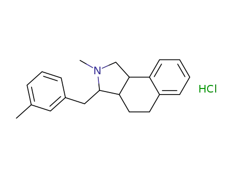 1H-Benz[e]isoindole,
2,3,3a,4,5,9b-hexahydro-2-methyl-3-[(3-methylphenyl)methyl]-,
hydrochloride