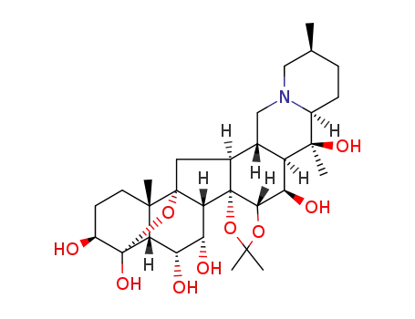 4,9-epoxy-14,15α-isopropylidenedioxy-(5β)-cevane-3β,4β,6α,7α,16β,20-hexaol