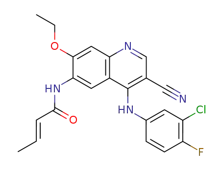 2-Butenamide,
N-[4-[(3-chloro-4-fluorophenyl)amino]-3-cyano-7-ethoxy-6-quinolinyl]-,
(2E)-