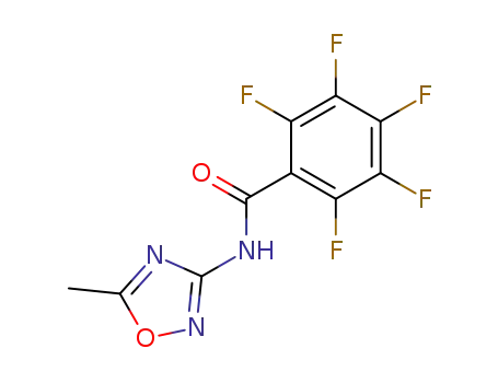 2,3,4,5,6-pentafluoro-<i>N</i>-(5-methyl-[1,2,4]oxadiazol-3-yl)-benzamide