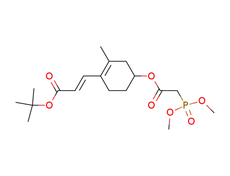 2-Propenoic acid,
3-[4-[[(dimethoxyphosphinyl)acetyl]oxy]-2-methyl-1-cyclohexen-1-yl]-,
1,1-dimethylethyl ester, (E)-