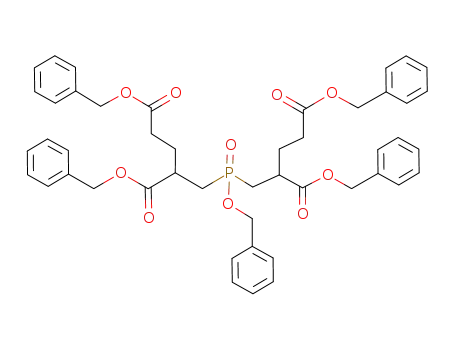 Pentanedioic acid,
2,2'-[[(phenylmethoxy)phosphinylidene]bis(methylene)]bis-,
tetrakis(phenylmethyl) ester