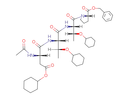 Ac-Asp(O-cyclohexyl)-Thr(cyclohexyl)-Thr(cyclohexyl)-Pro-OBzl