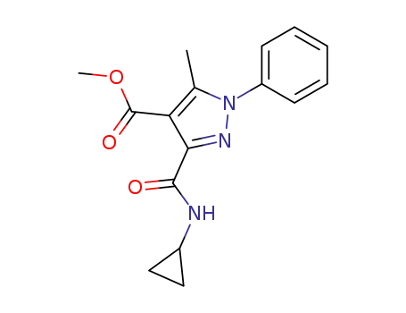 methyl 3-cyclopropylcarboxamido-5-methyl-1-phenyl-4-pyrazolecarboxylate
