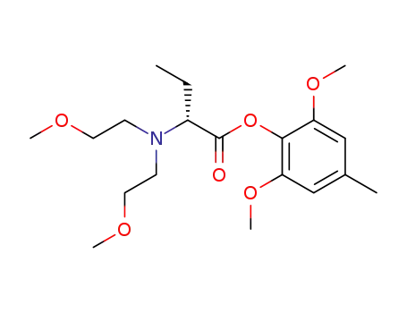 Butanoic acid, 2-(bis(2-methoxyethyl)amino)-, 2,6-dimethoxy-4-methylphenyl ester, (2R)-