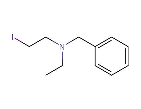 Molecular Structure of 516509-80-1 (Benzenemethanamine, N-ethyl-N-(2-iodoethyl)-)