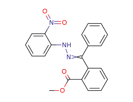 Molecular Structure of 297132-08-2 (2-methoxycarbonylbenzophenone 2'-nitrophenylhydrazone)