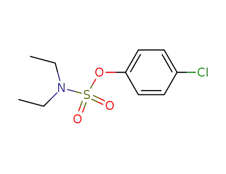Molecular Structure of 99177-73-8 (Sulfamic acid, diethyl-, 4-chlorophenyl ester)