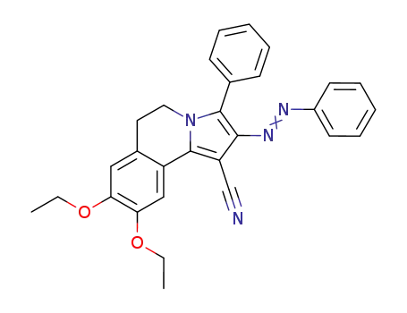 8,9-diethoxy-3-phenyl-2-(phenyldiazenyl)-5,6-dihydropyrrolo[2,1-a]isoquinoline-1-carbonitrile