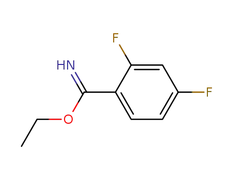 Molecular Structure of 104326-92-3 (ethyl o,p-difluorobenzimidate)