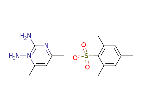 1-amino-4,6-dimethyl-1H-pyrimidin-2-ylidene-amnnoniunn 2,4,6-trinnethyl-benzenesulfonate