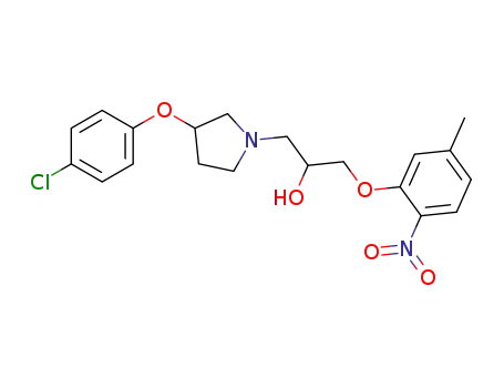1-[3-(4Chlorophenoxy)-1-pyrrolidinyl]-3-(5-methyl-2-nitrophenoxy)-2-propanol