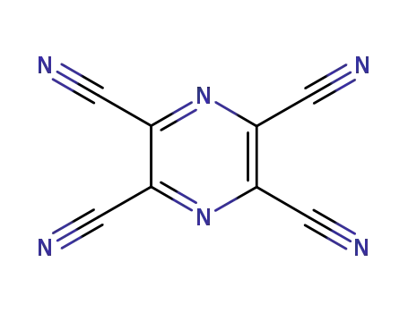 Molecular Structure of 33420-37-0 (Pyrazinetetracarbonitrile)
