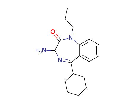 2H-1,4-Benzodiazepin-2-one, 3-amino-5-cyclohexyl-1,3-dihydro-1-propyl-