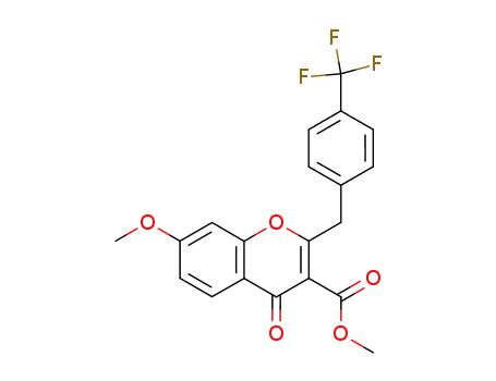 methyl 7-methoxy-2-(4'-trifluoromethylbenzyl)-4H-1-benzopyran-4-one-3-carboxylate