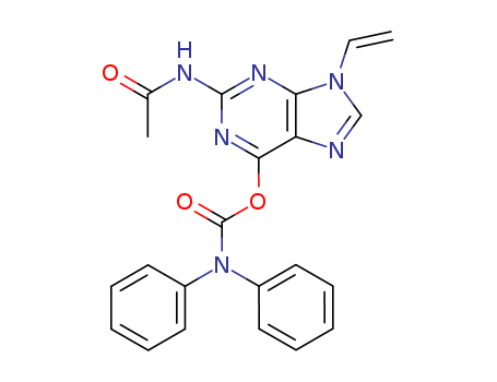 CarbaMic acid, diphenyl-,2-(acetylaMino)-9-ethenyl-9H-purin-6-yl ester(9CI)