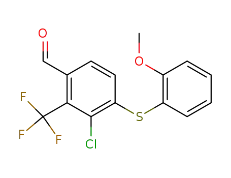 4-(2-methoxyphenylthio)-2-chloro-3-(trifluoromethyl)benzaldehyde
