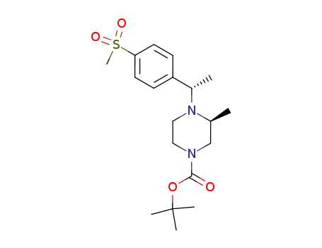 (S)-4-[(S)-1-(4-Methanesulfonyl-phenyl)-ethyl]-3-methyl-piperazine-1-carboxylic acid tert-butyl ester