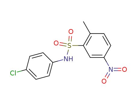 Benzenesulfonamide, N-(4-chlorophenyl)-2-methyl-5-nitro-