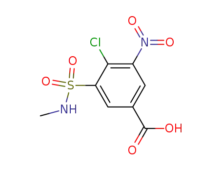 Benzoic acid, 4-chloro-3-[(methylamino)sulfonyl]-5-nitro-