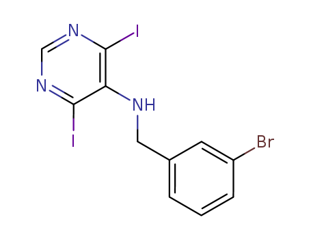 N-(3-bromobenzyl)-4,6-diiodopyrimidin-5-amine