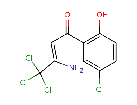 (Z)-3-Amino-4,4,4-trichloro-1-(5-chloro-2-hydroxy-phenyl)-but-2-en-1-one