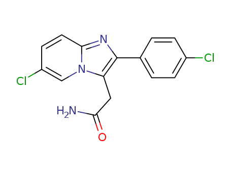 6-Chloro-2-(4-chlorophenyl)imidazo[1,2-a]pyridine-3-acetamide