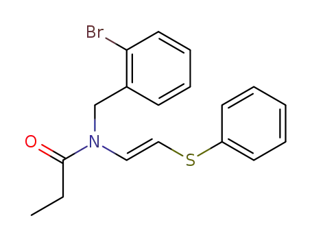 <i>N</i>-(2-bromo-benzyl)-<i>N</i>-(2-phenylsulfanyl-vinyl)-propionamide