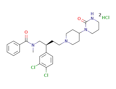N-[2(S)-(3,4-Dichlorophenyl)-4-[4-(2-oxoperhydropyrimidin-1-yl)piperidin-1-yl]butyl]-N-methylbenzamide dihydrochloride
