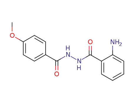 Molecular Structure of 75878-18-1 (Benzoic acid, 2-amino-, 2-(4-methoxybenzoyl)hydrazide)