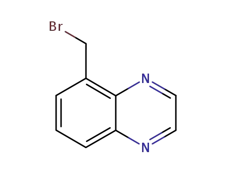 Molecular Structure of 131454-80-3 (5-(broMoMethyl)quinoxaline)