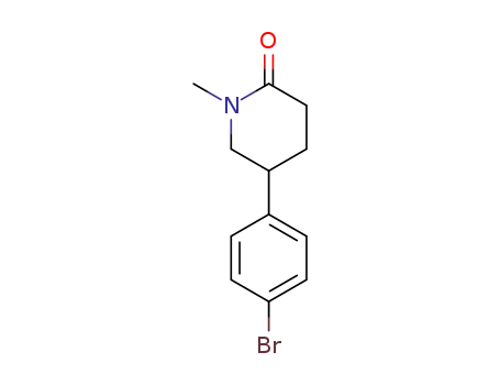 Molecular Structure of 303752-26-3 (5-(4-bromo-phenyl)-1-methyl-piperidin-2-one)