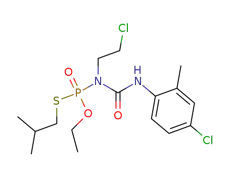 N-(2-chloroethyl) N-(4-chloro2-methylphenyl)aminocarbonyl O-ethyl S-(2-methylpropyl) phosphoramidothioate